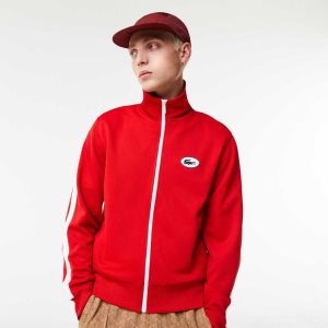Lacoste Regular Fit High-Neck Pique Zip Punainen | ZFB-085964