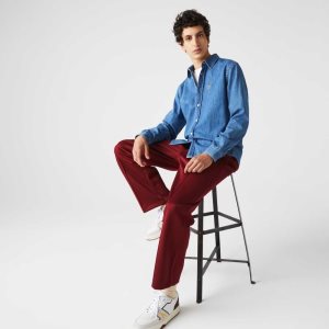 Lacoste Regular Fit Kevyet Organic Puuvilla Denim Sininen | MYV-217589