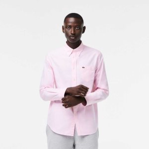 Lacoste Regular Fit Oxford Puuvilla Vaaleanpinkki | CTW-274698