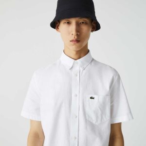 Lacoste Regular Fit Puuvilla Valkoinen | RIG-493268