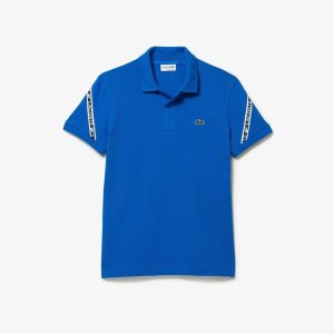 Lacoste Regular Fit Stretch Mini Pique Sininen | LQC-697520
