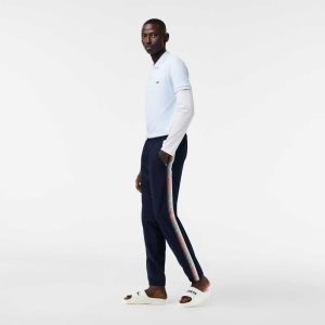 Lacoste Regular Fit Track Pants Laivastonsininen Sininen Valkoinen | RYI-358269