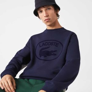 Lacoste Relaxed Fit Organic Puuvilla Laivastonsininen Sininen | BKT-842075