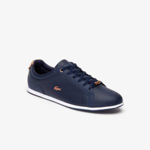 Lacoste Rey Nahkaiset Pitsi-Up Sininen Valkoinen | SYO-428651