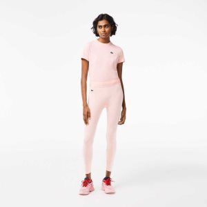 Lacoste SPORT 7/8 Length Recycled Polyester Leggings Pinkki | GVA-074635