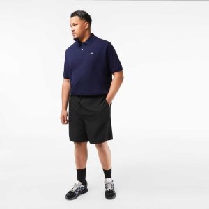 Lacoste SPORT Big Fit Jersey Vuoratut Mustat | XYE-649537