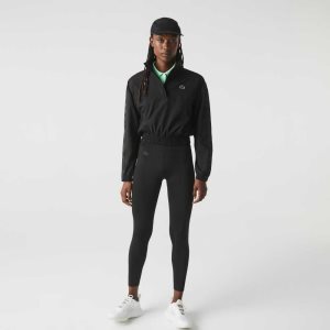 Lacoste SPORT Color-Block Knit Effect Leggings Mustat | OEU-632408