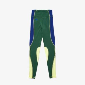 Lacoste SPORT Color-Block Knit Effect Leggings Vihreä Sininen Keltainen | RNA-762450