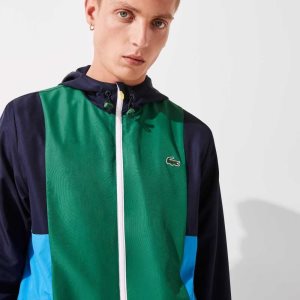 Lacoste SPORT Colorblock Light Zippered Laivastonsininen Sininen Vihreä Sininen Valkoinen Keltainen | NOZ-407261
