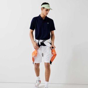 Lacoste SPORT Hengittävä Abrasion-Resistant Interlock Laivastonsininen Sininen | BRD-758436