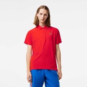 Lacoste SPORT Hengittävä Abrasion-Resistant Interlock Punainen | CDF-452036
