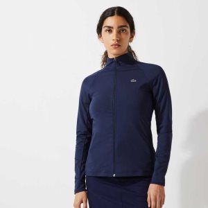 Lacoste SPORT Hengittävä Ergonomic Zip Golf Jacket Laivastonsininen Sininen | EQW-183796