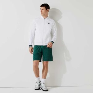 Lacoste SPORT Houndstooth Patterned Hengittävä Vihreä Valkoinen | XUT-273906