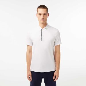 Lacoste SPORT Jersey Golf Valkoinen Laivastonsininen Sininen | SEG-930715
