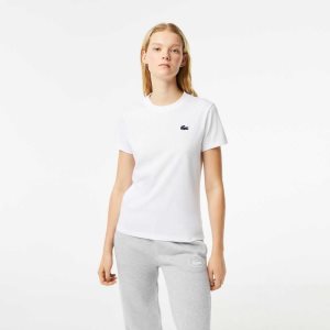 Lacoste SPORT Organic Puuvilla Jersey T-Shirt Valkoinen | KBH-956804