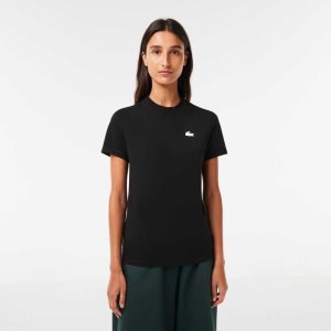Lacoste SPORT Organic Puuvilla Jersey T-Shirt Mustat | WNR-735429