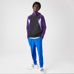 Lacoste SPORT Packable Windbreaker Violetit Mustat Violetit | YMP-963402