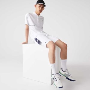 Lacoste SPORT Printed Side Bands Valkoinen Laivastonsininen Sininen | UEF-630274