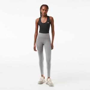 Lacoste SPORT Recycled Polyester Sculpting Leggings Harmaat | UMZ-731809