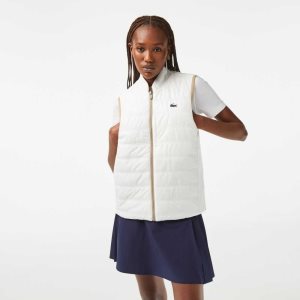 Lacoste SPORT Reversible Golf Vest Beige Valkoinen | UMD-765980