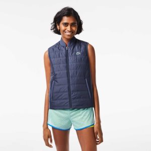 Lacoste SPORT Reversible Golf Vest Sininen Vaaleanvihreä | ZUY-634071