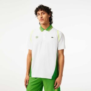 Lacoste SPORT Roland Garros Edition Ultra-Dry Two Tone Valkoinen Vihreä | YLC-418936