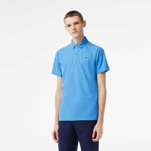 Lacoste SPORT Textured Hengittävä Golf Sininen | BPK-146958