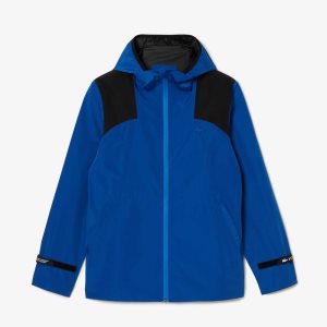 Lacoste SPORT Vedenpitävät Windbreaker Sininen Mustat | VKT-451629
