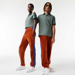 Lacoste Side Contrast Band Trackpants Ruskea | EPZ-489137