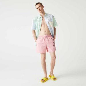 Lacoste Signature Print Light Pinkki | BTD-780925