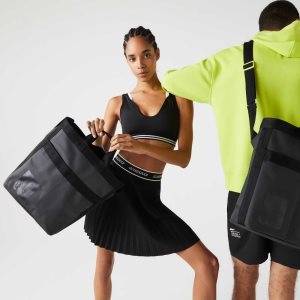 Lacoste Signature Print Vesi-Repellent Tote Vaaleanvihreä | SAQ-764058