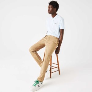 Lacoste Slim Fit Stretch Puuvilla Beige | HLR-091567