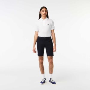 Lacoste Slim Fit Stretch Puuvilla Bermuda Laivastonsininen Sininen | GDK-029587