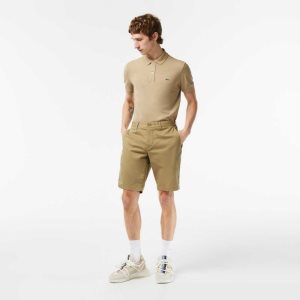 Lacoste Slim Fit Stretch Puuvilla Bermuda Beige | JPV-052179