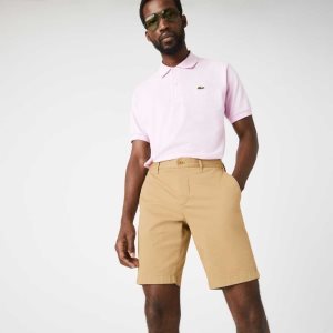 Lacoste Slim Fit Stretch Puuvilla Bermuda Beige | XJO-269840