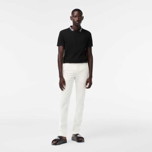 Lacoste Slim Fit Stretch Puuvilla Valkoinen | GAI-670493