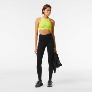 Lacoste Stirrup Leggings Mustat | ESC-670543