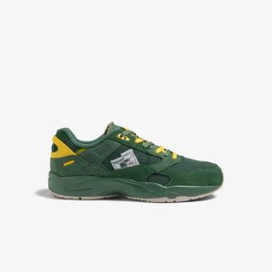 Lacoste Storm 96 Lo Nahkaiset Vihreä Keltainen | EMH-319627