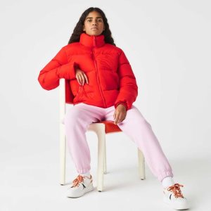 Lacoste Stowable Hood Pehmustettu Punainen | FTY-138507