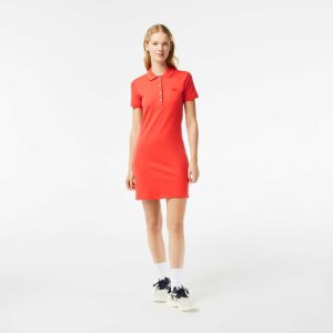 Lacoste Stretch Puuvilla Pique Polo Oranssi | UMX-583176