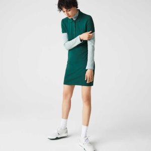 Lacoste Stretch Puuvilla Pique Polo Vihreä | NET-362509