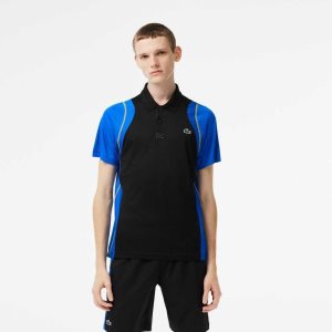 Lacoste Tennis Recycled Polyester Mustat Sininen Keltainen | DEG-135427