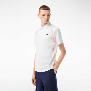 Lacoste Tennis Recycled Polyester Valkoinen Oranssi | ORY-294057