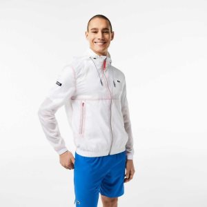 Lacoste Tennis x Novak Djokovic Zip Valkoinen | ZWQ-267431