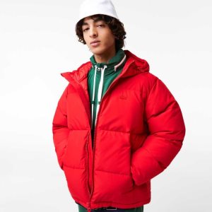 Lacoste Tikattu Vesi-Repellent Punainen | ZTA-082961