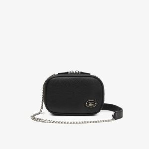 Lacoste Top Grain Nahkaiset Square Mustat | DAC-812597