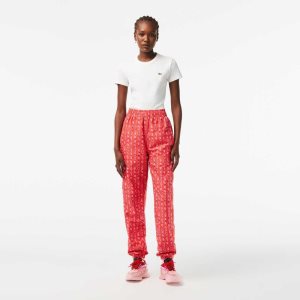 Lacoste Track Pants with Logo Print Oranssi Punainen Pinkki | RDW-491530