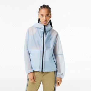 Lacoste Transparent Windbreaker Sininen | KOH-316758