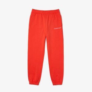 Lacoste Unbrushed Flannel Joggers Oranssi | NFO-526937