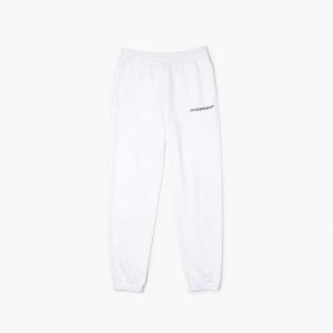 Lacoste Unbrushed Flannel Joggers Valkoinen | PDB-792830